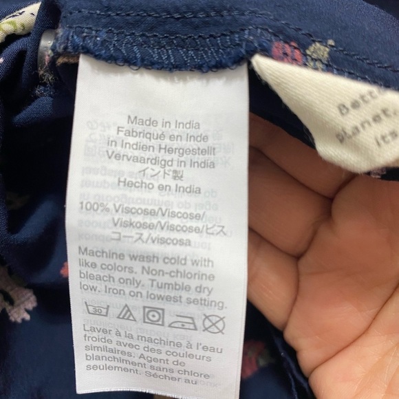 - Madewell Blue Top With Floral Print - Picture 2 of 5